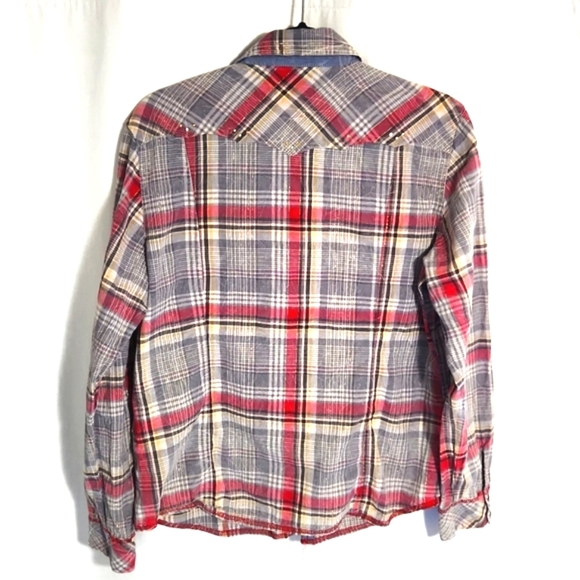 Adiktd 100% Cotton Western Plaid Shirt Size XL - Picture 3 of 11